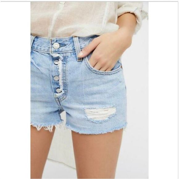 Levi's Pants - Levi’s 501 Cut Off Shorts North Beach Noise Size 27